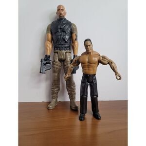 Set of 2 The Rock Action figures #A10